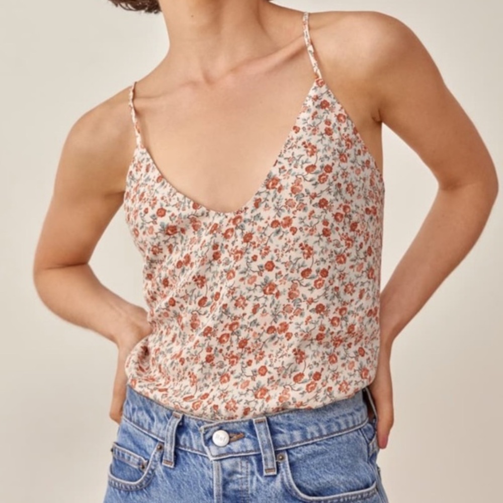 Reformation Rovino Floral Tank